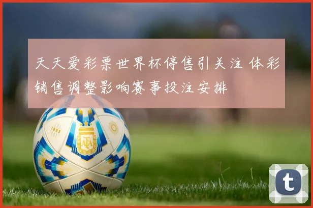 天天爱彩票世界杯停售引关注 体彩销售调整影响赛事投注安排